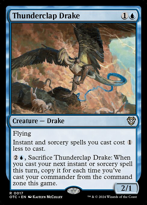 Thunderclap Drake - Commander: Outlaws of Thunder Junction