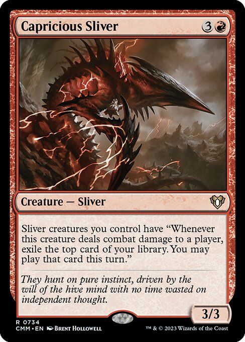 Capricious Sliver - Commander Masters
