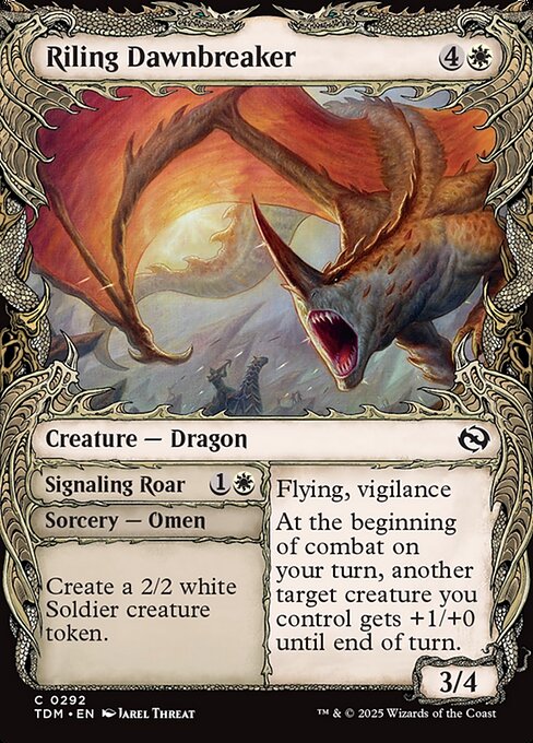 Riling Dawnbreaker (Showcase) (Foil) - Tarkir: Dragonstorm