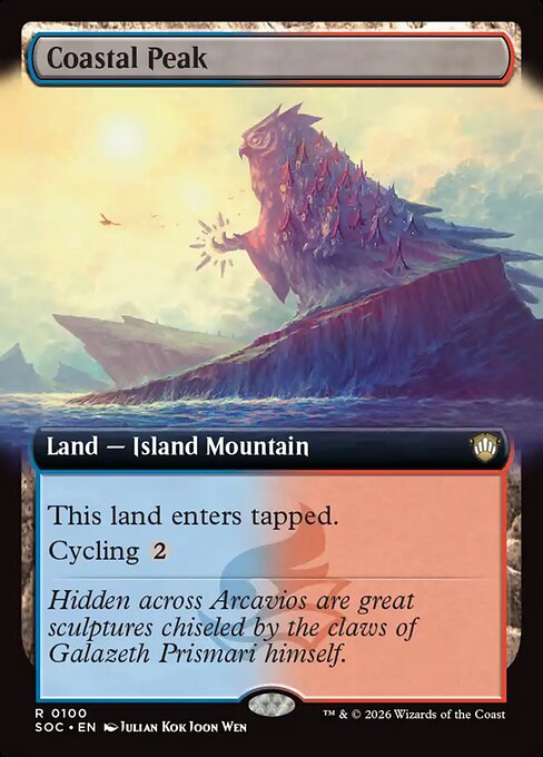 Coastal Peak (Extended Art) - Commander: Secrets of Strixhaven
