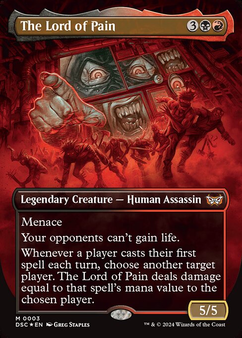 The Lord of Pain (Borderless) - Commander: Duskmourn: House of Horror