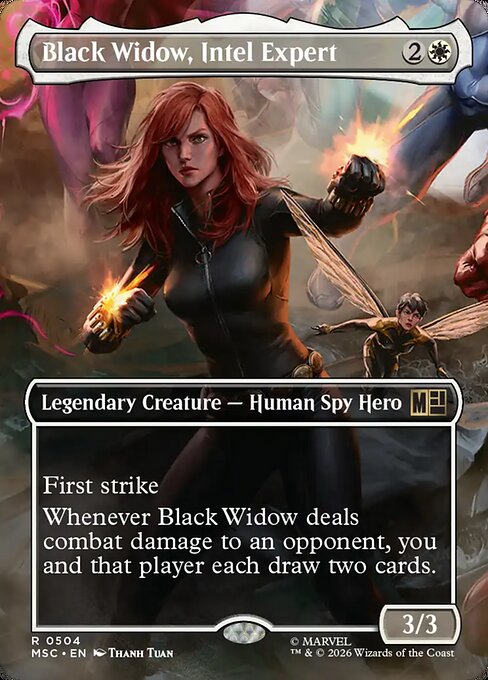 Black Widow, Intel Expert (Borderless) - Commander: Marvel Super Heroes