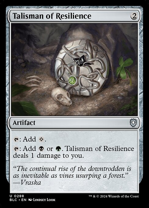 Talisman of Resilience - Commander: Bloomburrow