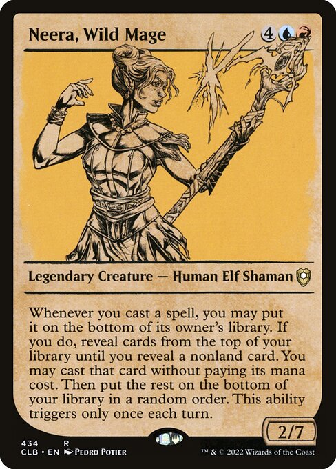 Neera, Wild Mage (Showcase) - Commander Legends: Battle for Baldur's Gate
