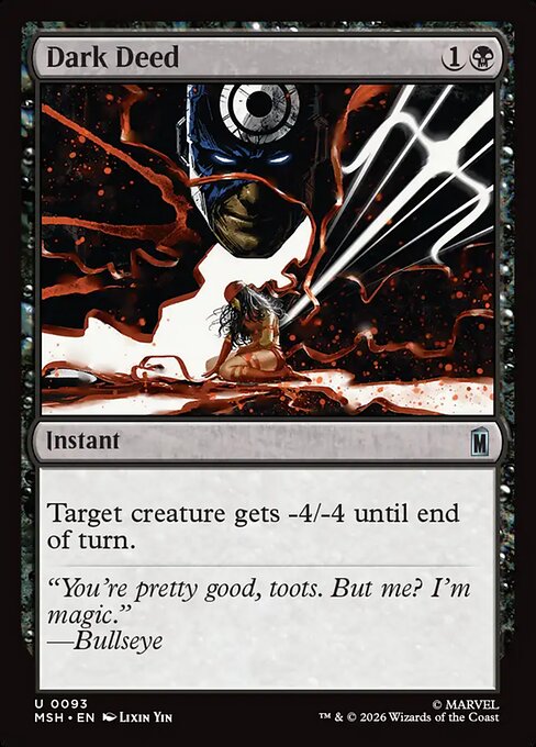 Dark Deed (Foil) - Marvel Super Heroes