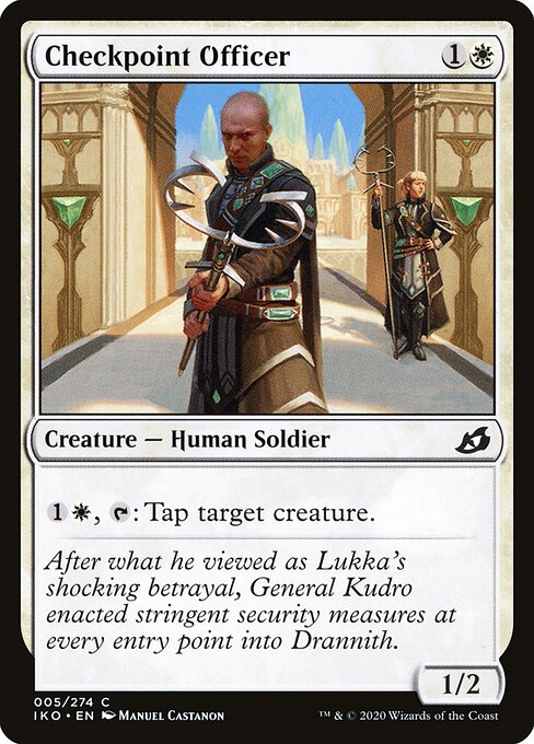 Checkpoint Officer (Foil) - Ikoria: Lair of Behemoths