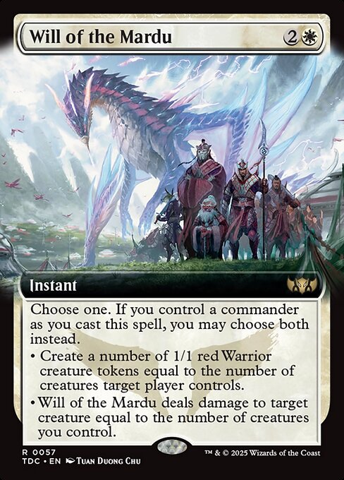 Will of the Mardu (Extended Art) - Commander: Tarkir: Dragonstorm