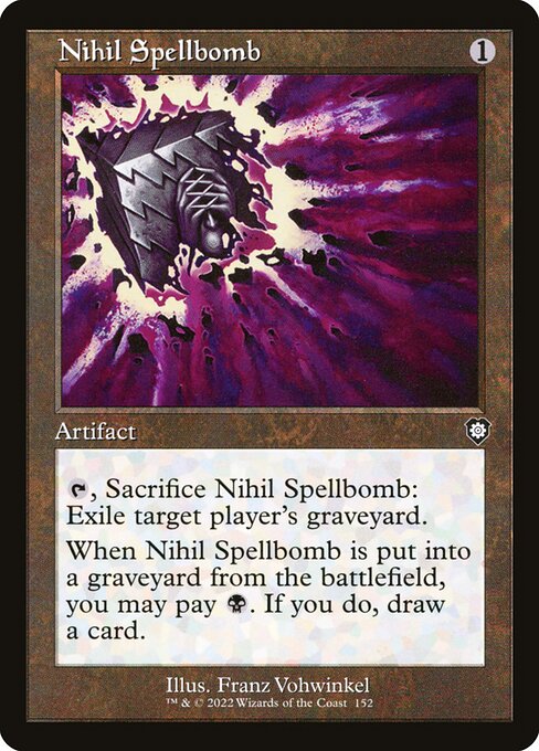 Nihil Spellbomb (Retro Frame) - Commander: The Brothers' War