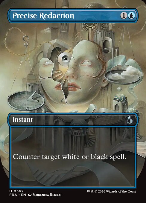 Precise Redaction (Borderless) (Foil) - Reality Fracture