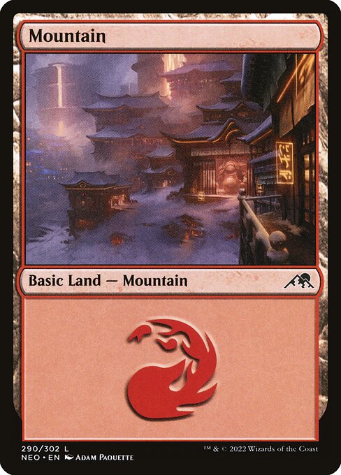 Mountain (290) - Kamigawa: Neon Dynasty