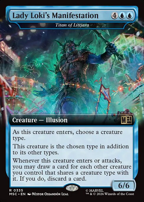 Lady Loki's Manifestation - Titan of Littjara (Extended Art) - Commander: Marvel Super Heroes