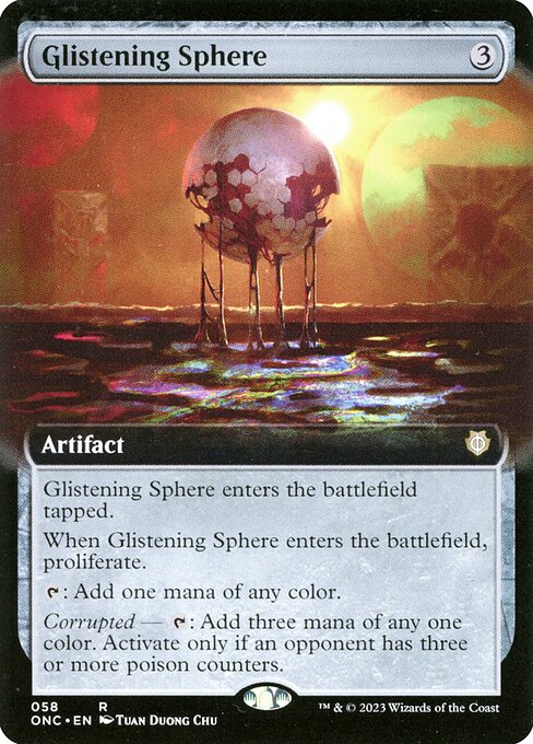 Glistening Sphere (Extended Art) - Commander: Phyrexia: All Will Be One