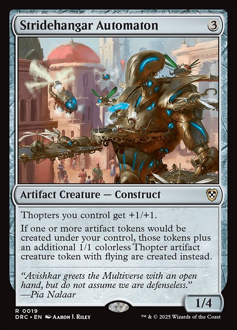 Stridehangar Automaton - Commander: Aetherdrift