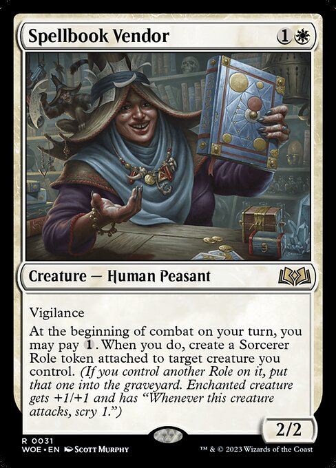 Spellbook Vendor (Foil) - Wilds of Eldraine