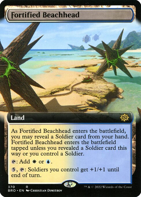 Fortified Beachhead (Extended Art) (Foil) - The Brothers' War