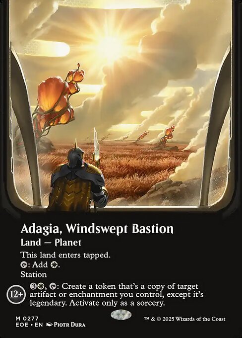 Adagia, Windswept Bastion (Borderless) (Foil) - Edge of Eternities