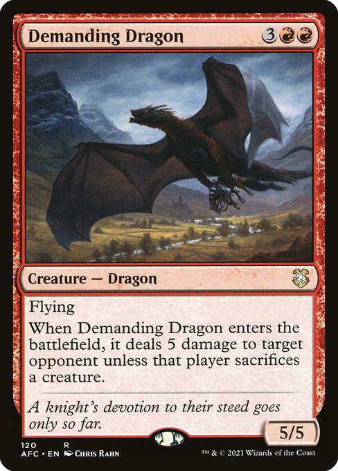 Demanding Dragon - Commander: Adventures in the Forgotten Realms