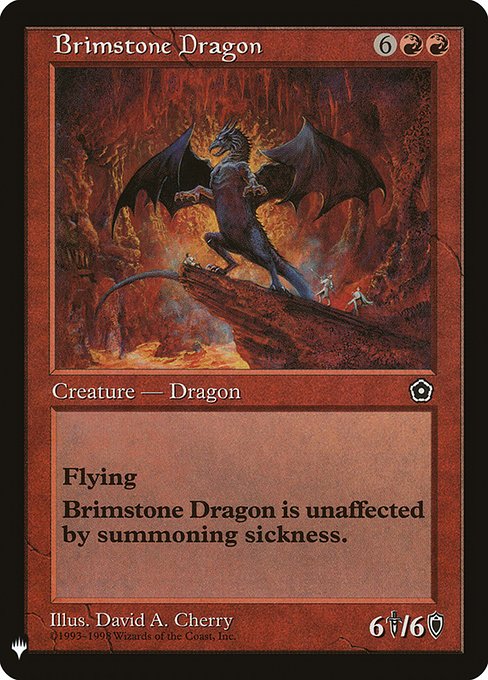 Brimstone Dragon - The List Reprints