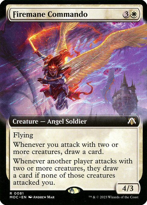 Firemane Commando (Extended Art) - Commander: March of the Machine
