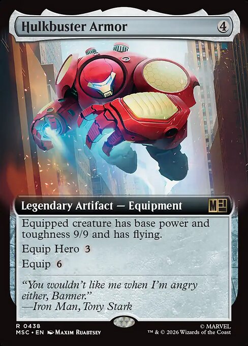 Hulkbuster Armor (Extended Art) - Commander: Marvel Super Heroes