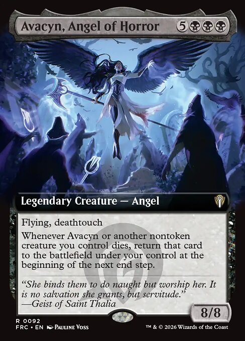 Avacyn, Angel of Horror (Extended Art) - Commander: Reality Fracture