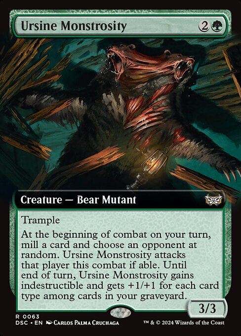 Ursine Monstrosity (Extended Art) - Commander: Duskmourn: House of Horror