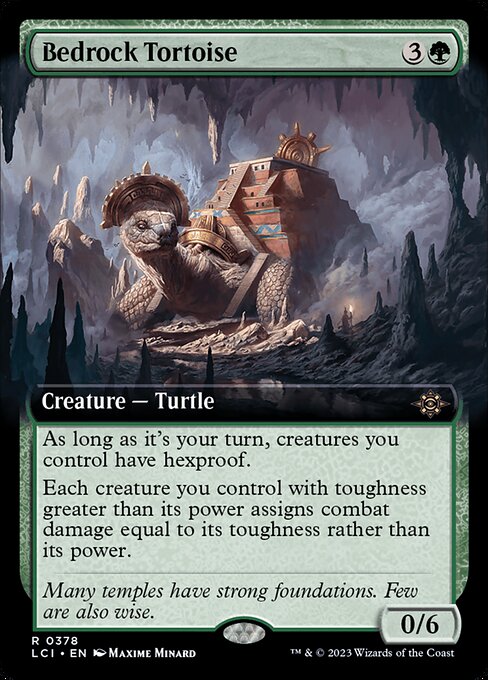 Bedrock Tortoise (Extended Art) (Foil) - The Lost Caverns of Ixalan