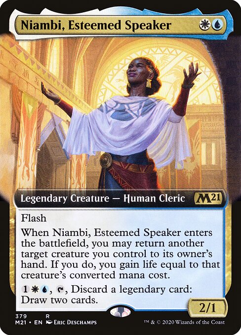 Niambi, Esteemed Speaker (Extended Art) - Core Set 2021