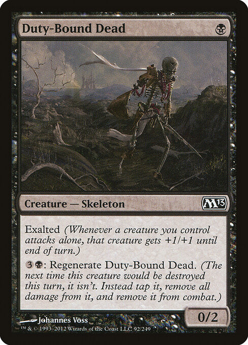 Duty-Bound Dead (Foil) - Magic 2013 (M13)