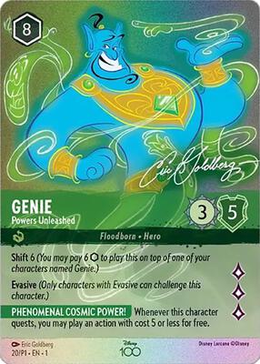 Genie - Powers Unleashed (Alternate Art) (Foil) - Disney100 Promos