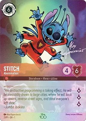 Stitch - Abomination (Alternate Art) (Foil) - Disney100 Promos