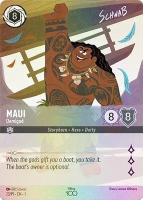 Maui - Demigod (Alternate Art) (Foil) - Disney100 Promos
