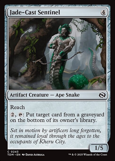 Jade-Cast Sentinel (Foil) - Tarkir: Dragonstorm
