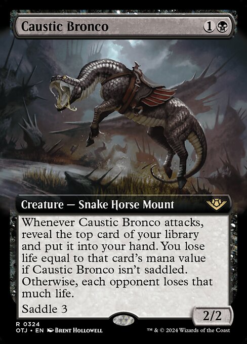 Caustic Bronco (Extended Art) - Outlaws of Thunder Junction