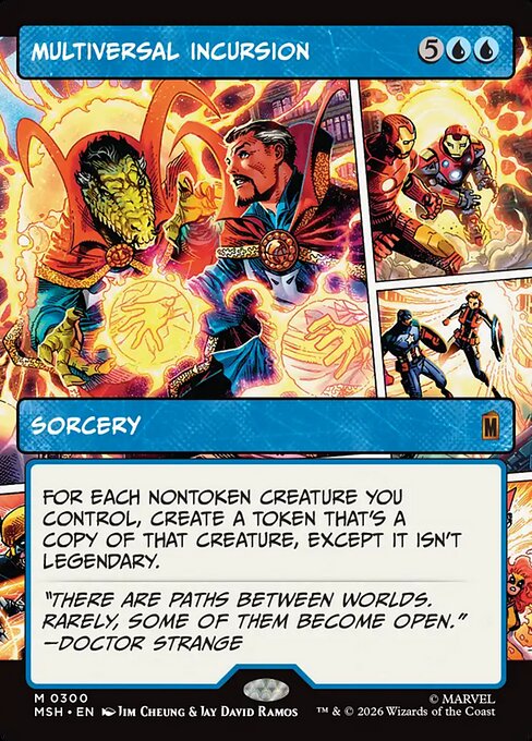 Multiversal Incursion (Borderless) (Foil) - Marvel Super Heroes