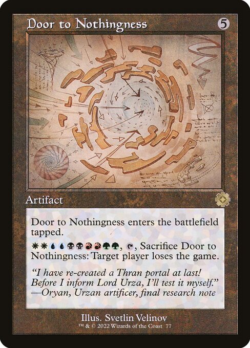 Door to Nothingness (Schematic) - The Brothers' War: Retro Frame Artifacts