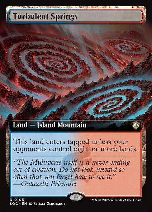 Turbulent Springs (Extended Art) - Commander: Secrets of Strixhaven