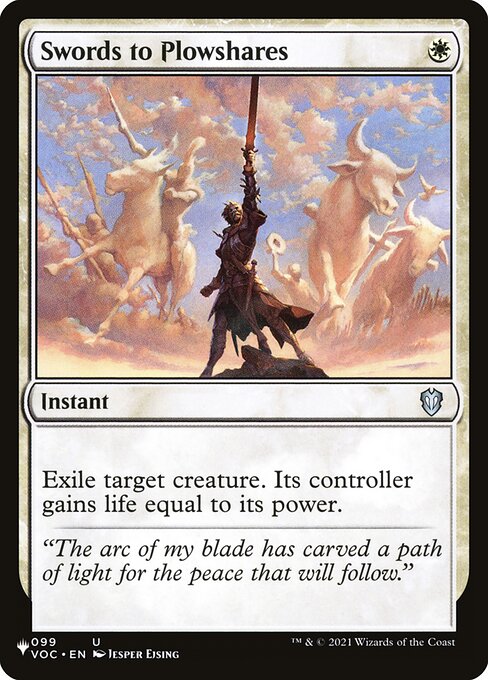 Swords to Plowshares (VOC) - The List Reprints
