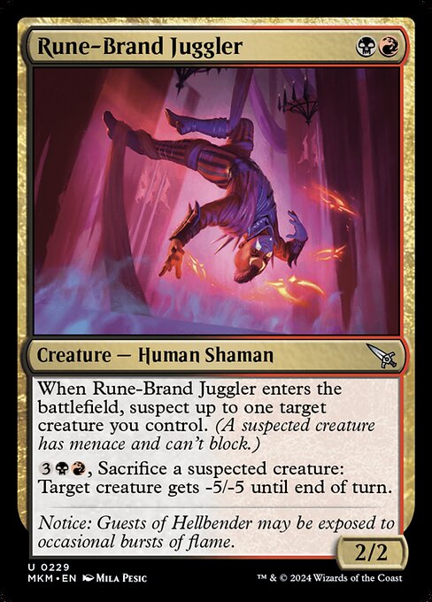 Rune-Brand Juggler (Foil) - Murders at Karlov Manor