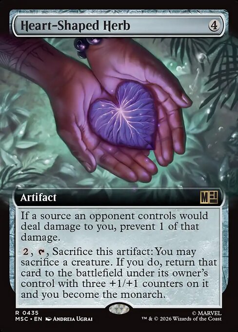 Heart-Shaped Herb (Extended Art) - Commander: Marvel Super Heroes