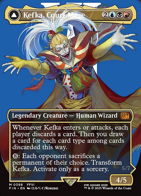 Kefka, Court Mage (0398) (Borderless) - FINAL FANTASY