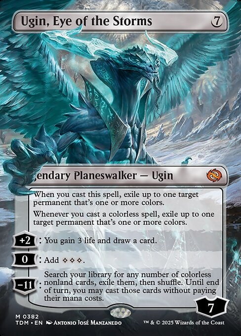 Ugin, Eye of the Storms (Borderless) - Tarkir: Dragonstorm