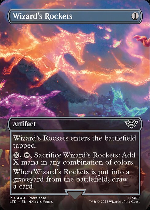 Wizard's Rockets (Borderless) (Foil) - Universes Beyond: The Lord of the Rings: Tales of Middle-earth