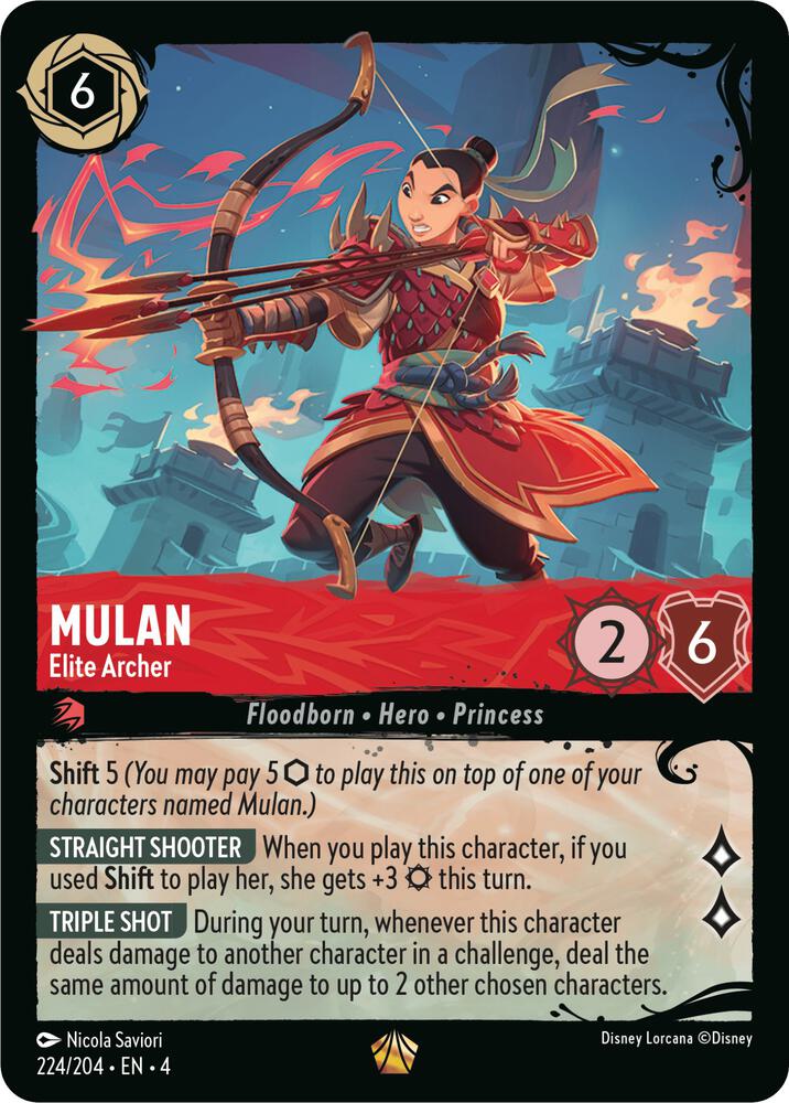 Mulan - Elite Archer (224/204) (Foil) - Illumineer's Quest: Deep Trouble