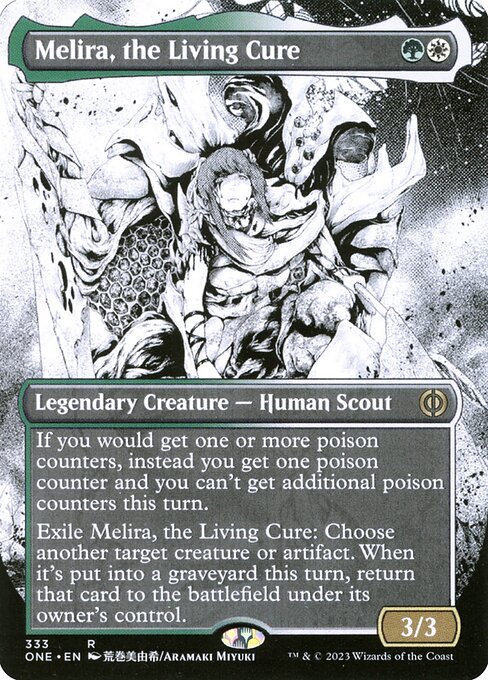 Melira, the Living Cure (Borderless) (Foil) - Phyrexia: All Will Be One