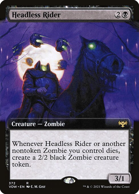 Headless Rider (Extended Art) - Innistrad: Crimson Vow
