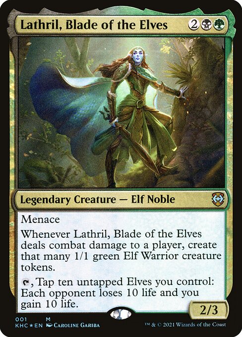 Lathril, Blade of the Elves - Commander: Kaldheim