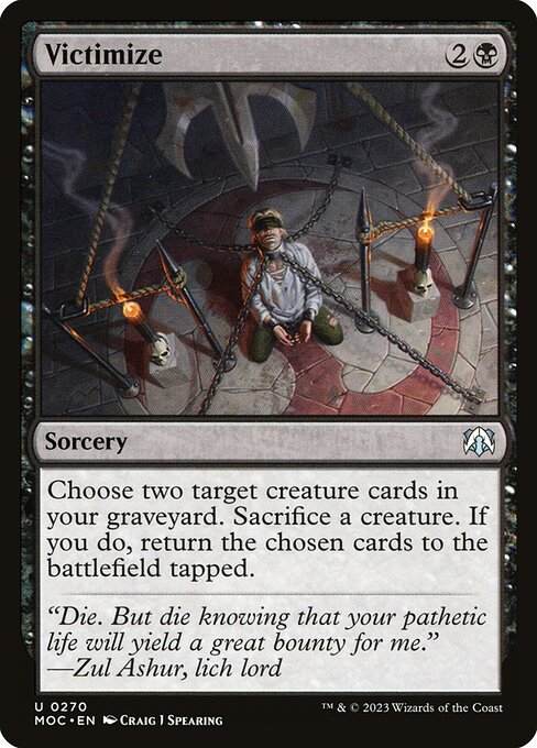 Victimize - Commander: March of the Machine