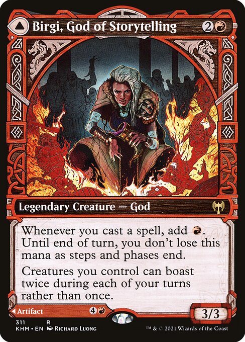 Birgi, God of Storytelling (Showcase) - Kaldheim