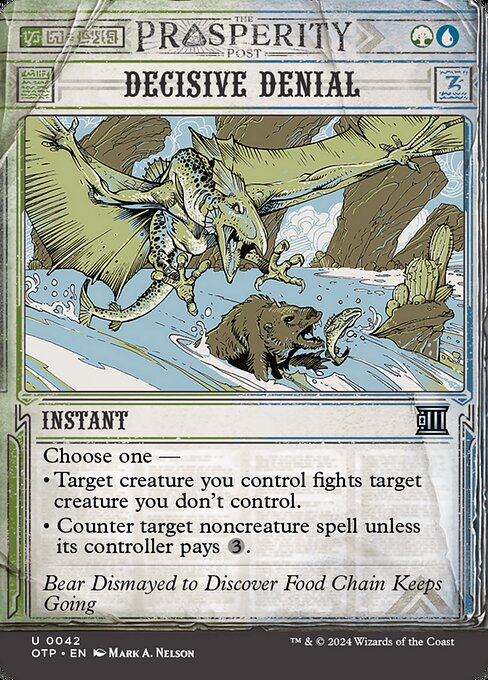 Decisive Denial (Foil) - Outlaws of Thunder Junction: Breaking News